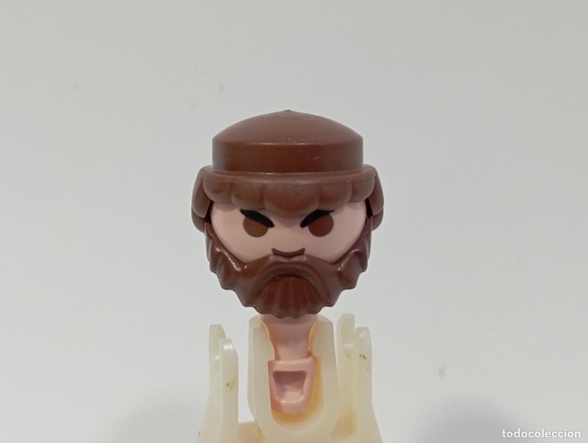Playmobil: PLAYMOBIL PELUCA CON BARBA OESTE MEDIEVAL PIRATAS CIUDAD INDIOS.........CABEZA INCLUIDA