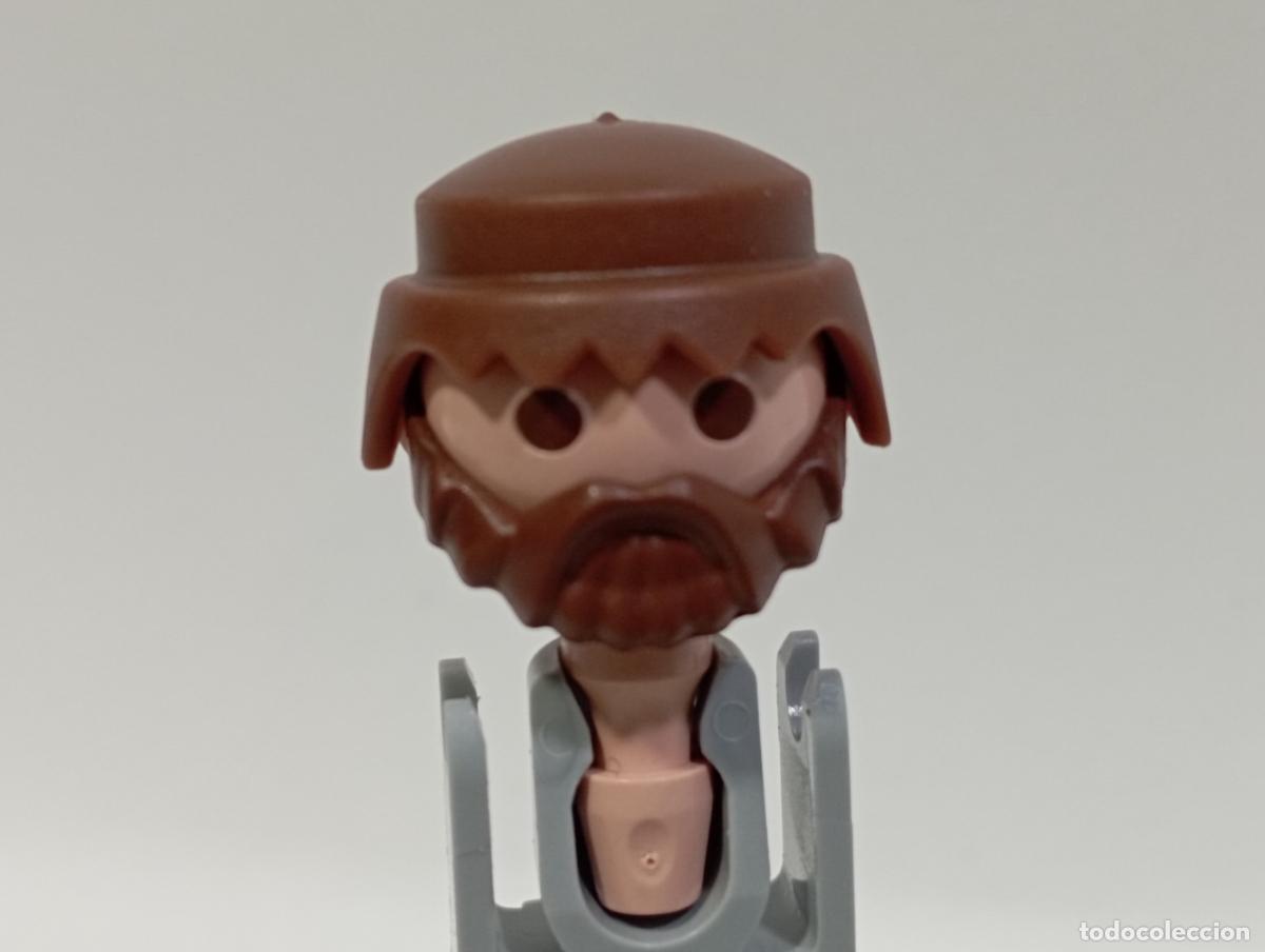 Playmobil: PLAYMOBIL PELUCA CON BARBA OESTE MEDIEVAL PIRATAS CIUDAD INDIOS.........CABEZA INCLUIDA