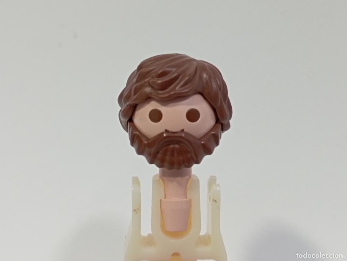 Playmobil: PLAYMOBIL PELUCA CON BARBA OESTE MEDIEVAL PIRATAS CIUDAD INDIOS.........CABEZA INCLUIDA