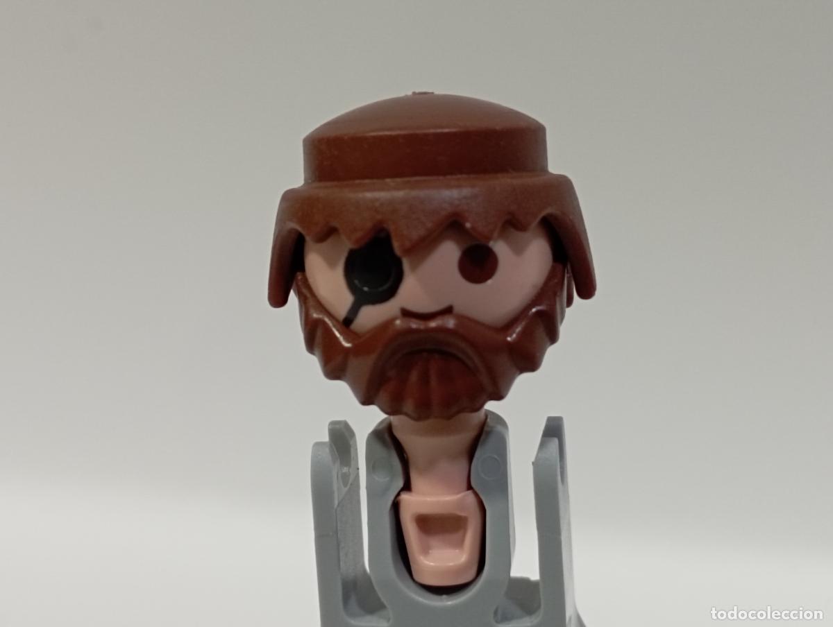 Playmobil: PLAYMOBIL PELUCA CON BARBA OESTE MEDIEVAL PIRATAS CIUDAD INDIOS.........CABEZA INCLUIDA