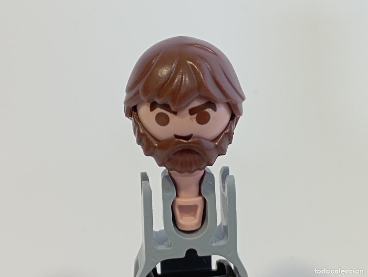 Playmobil: PLAYMOBIL PELUCA CON BARBA OESTE MEDIEVAL PIRATAS CIUDAD INDIOS.........CABEZA INCLUIDA