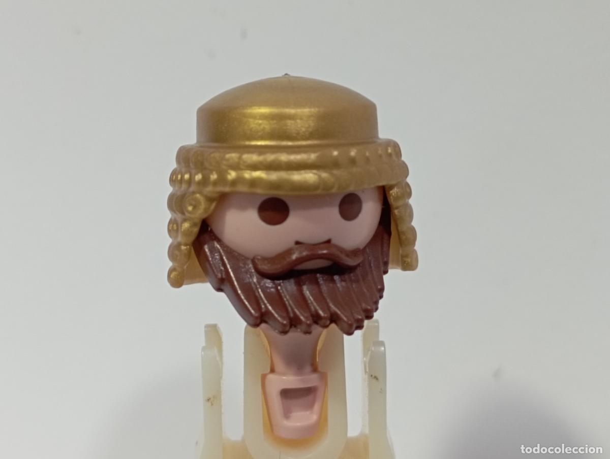 Playmobil: PLAYMOBIL PELUCA CON BARBA OESTE MEDIEVAL PIRATAS CIUDAD INDIOS.........CABEZA INCLUIDA