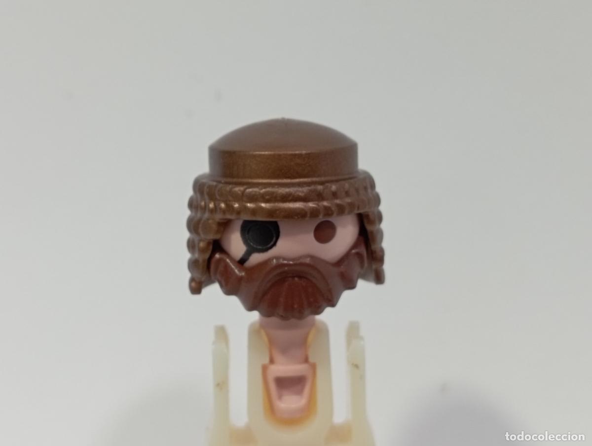 Playmobil: PLAYMOBIL PELUCA CON BARBA OESTE MEDIEVAL PIRATAS CIUDAD INDIOS.........CABEZA INCLUIDA