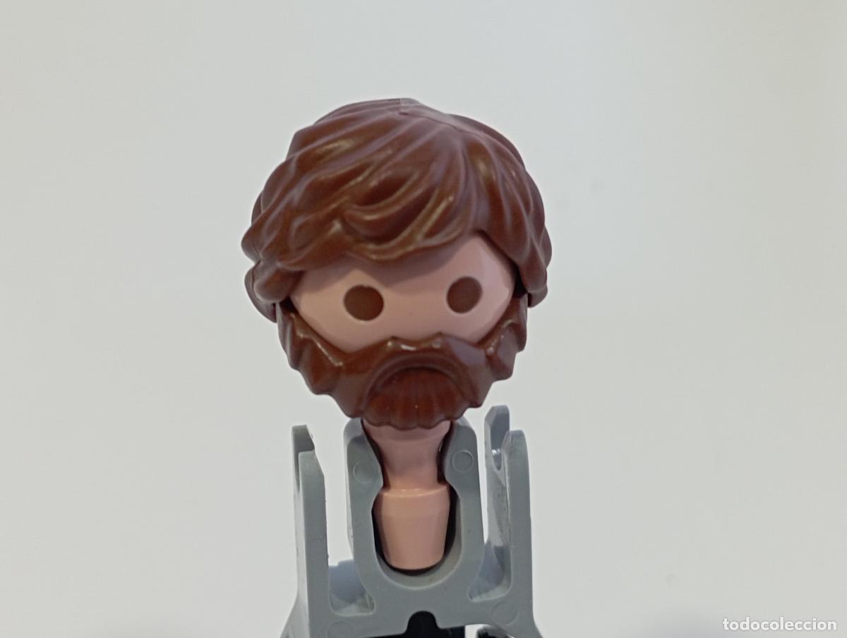 Playmobil: PLAYMOBIL PELUCA CON BARBA OESTE MEDIEVAL PIRATAS CIUDAD INDIOS.........CABEZA INCLUIDA