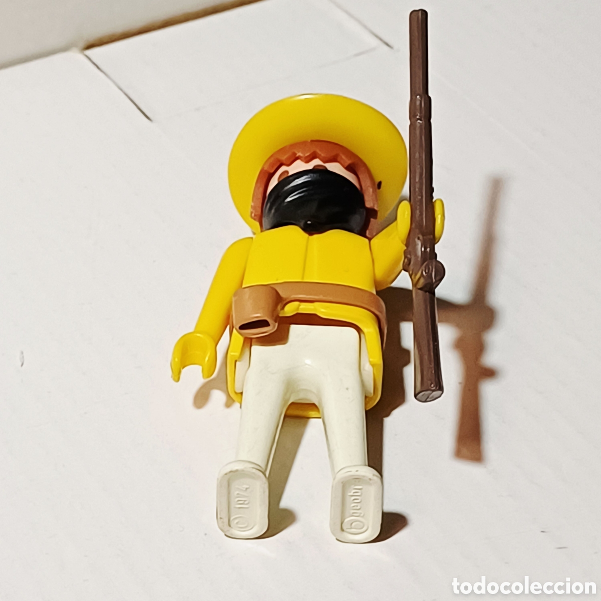 Playmobil: Figura Playmobil bandolero bandido amarillo oeste western tapabocas negro