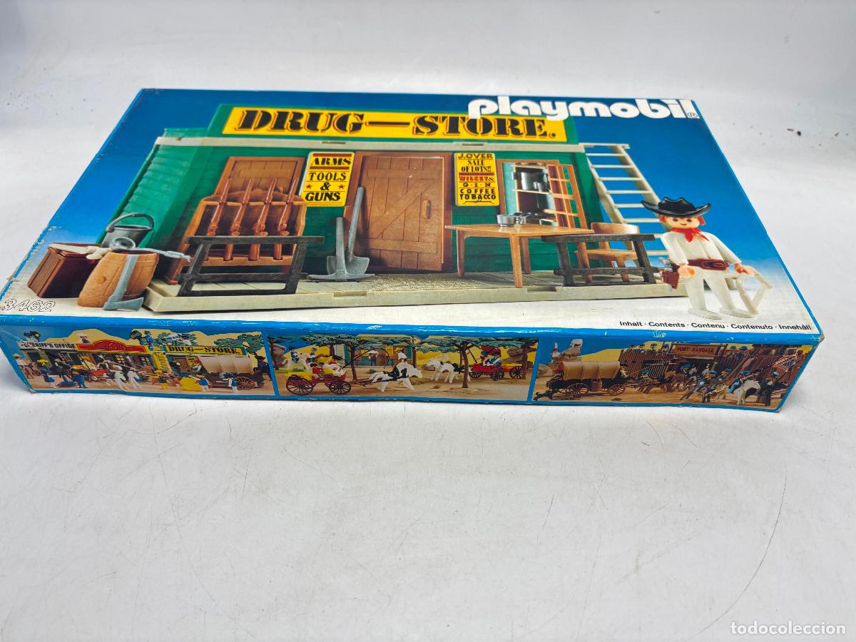 Playmobil: Playmobil 3462 caja vac&iacute;a drug store oeste
