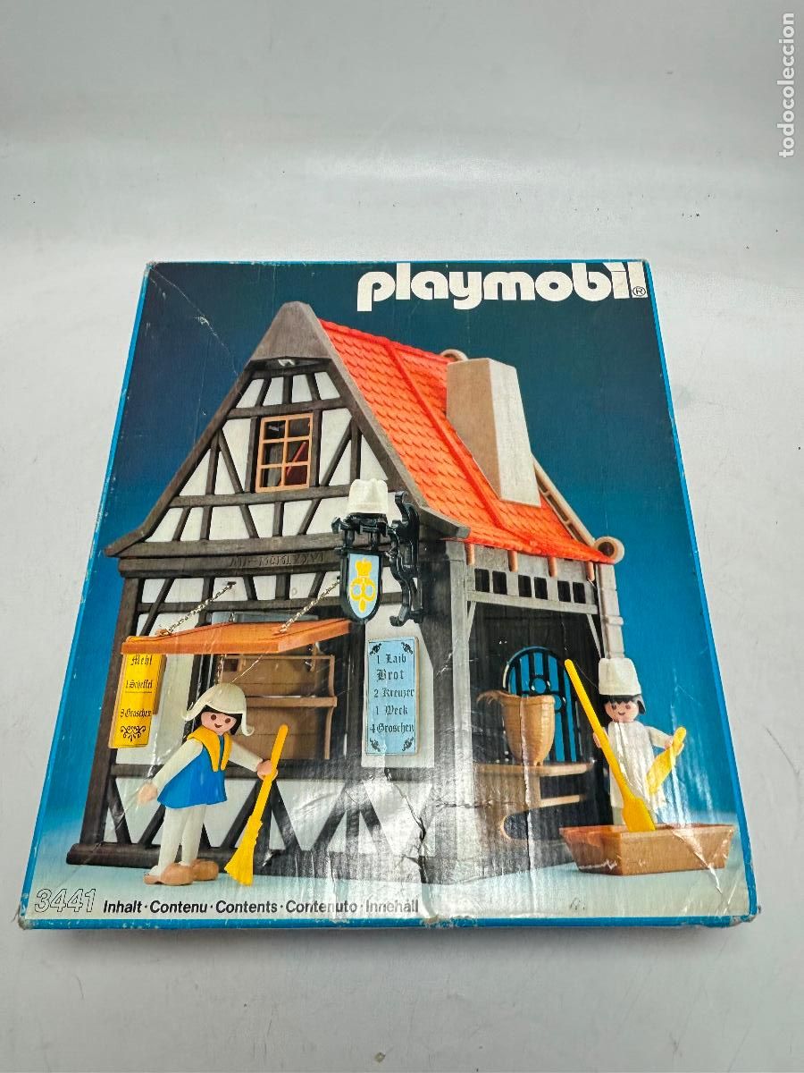 Playmobil: Playmobil 3441 caja vac&iacute;a panader&iacute;a medieval
