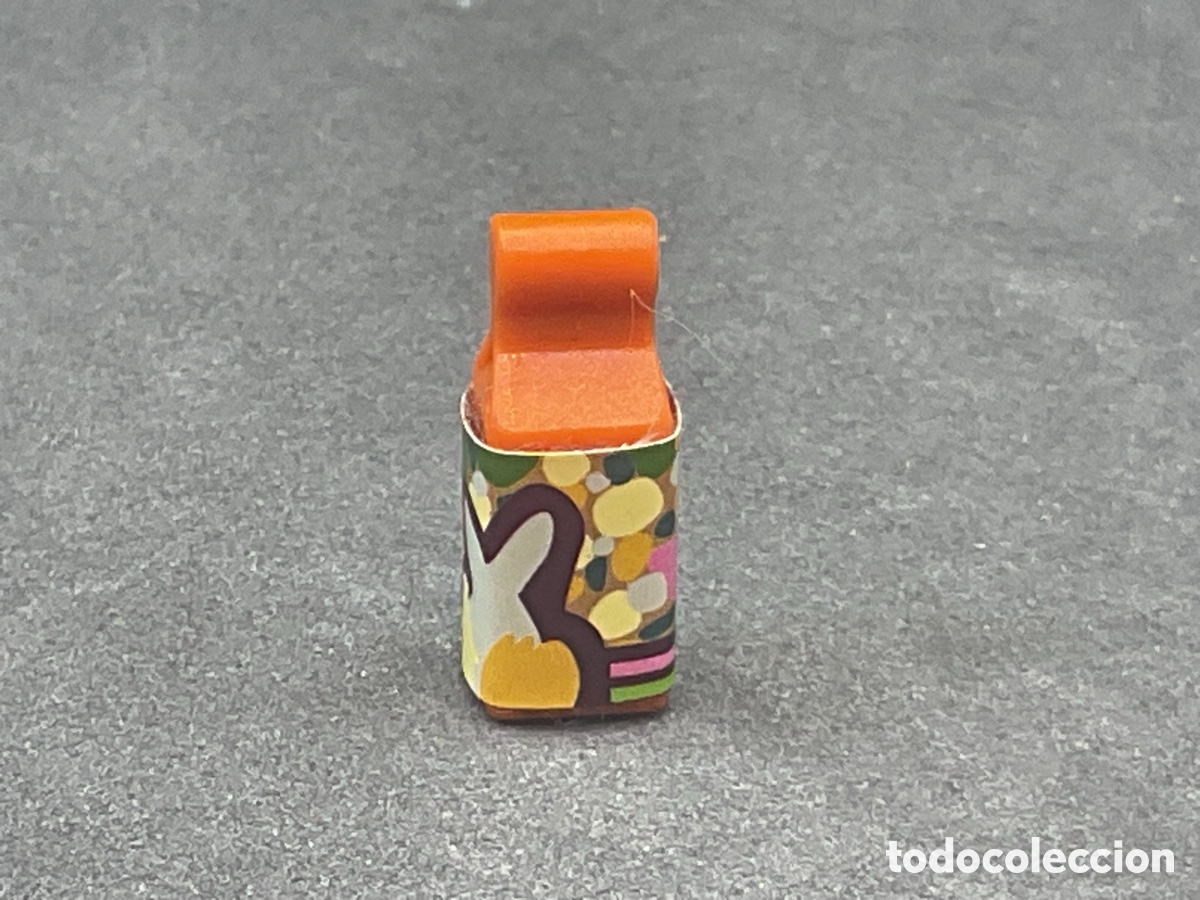 Playmobil: ACCESORIO PLAYMOBIL. BRICK DE ZUMO , REF BOTE, COMIDA, CASA, ALIMENTOS, BEBIDA.
