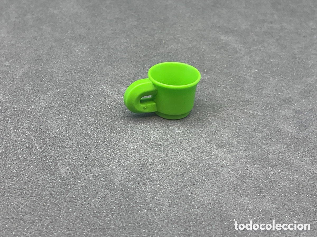 Playmobil: Accesorios Playmobil. Taza Color Verde . Ref Casa, Comedor, Bebida, Cocina, Restaurante