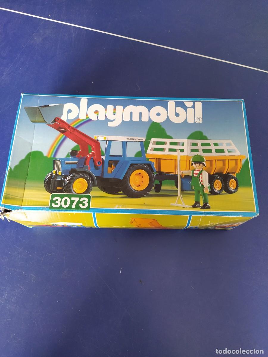 Playmobil: PLAYMOBIL 3073 TRACTOR CON REMOLQUE , GRANJA , COMPLETO