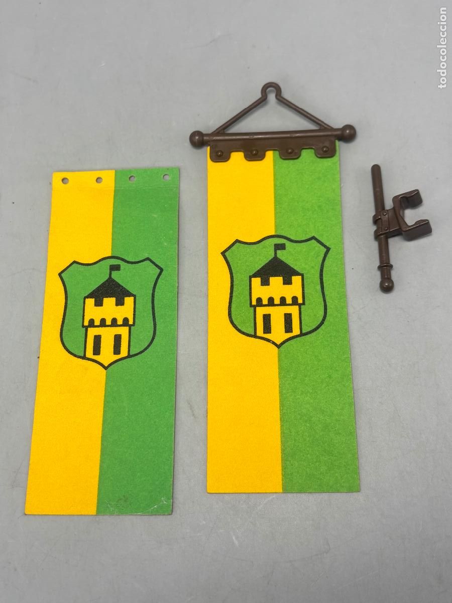 Playmobil: Playmobil 3666 estandarte con soporte castillo medieval