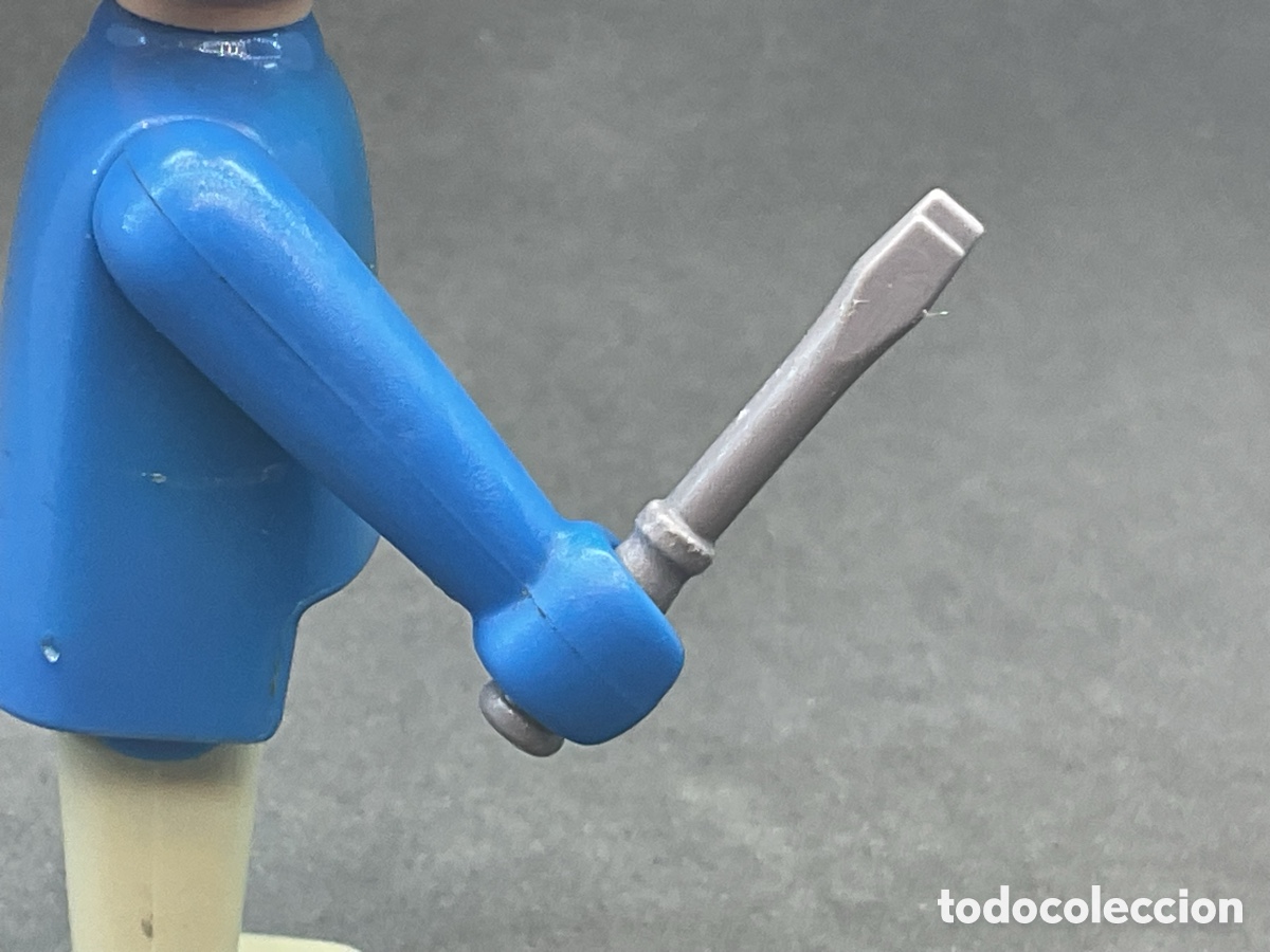 Playmobil: ACCESORIO PLAYMOBIL. DESTORNILLADOR COLOR GRIS. REF HERRAMIENTAS, CONSTRUCCI&Oacute;N, ETC