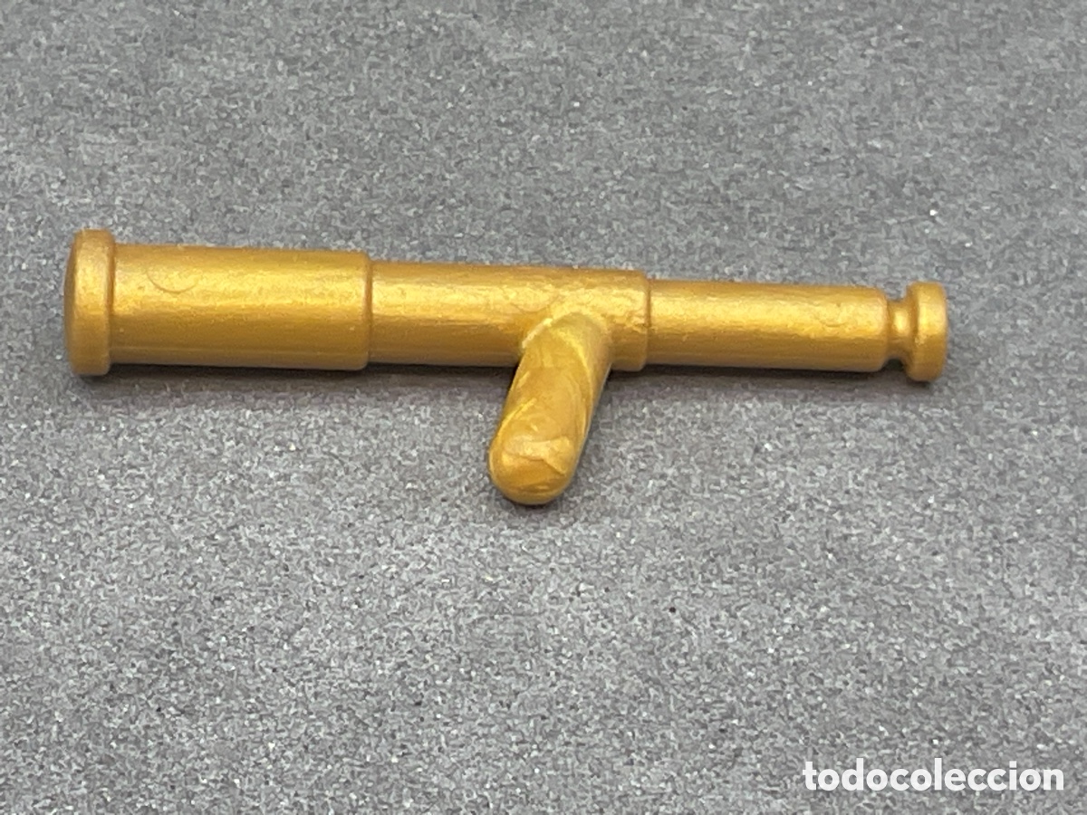 Playmobil: ACCESORIO PLAYMOBIL. CATALEJO PIRATA COLOR DORADO.