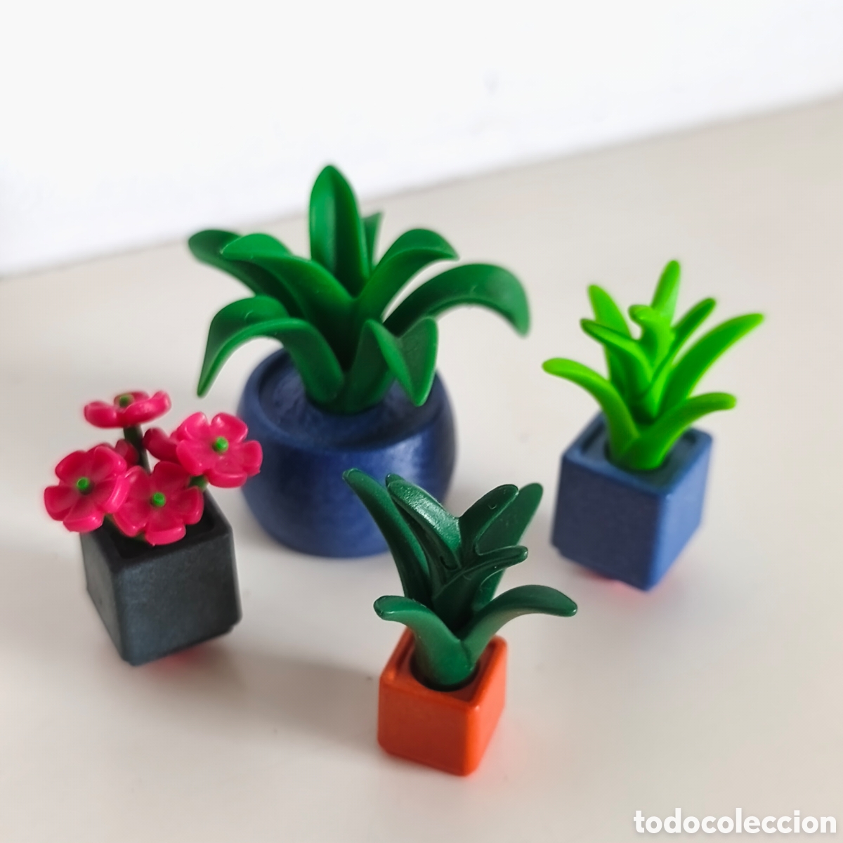 Playmobil: Playmobil, lote 4 plantas en tiesto