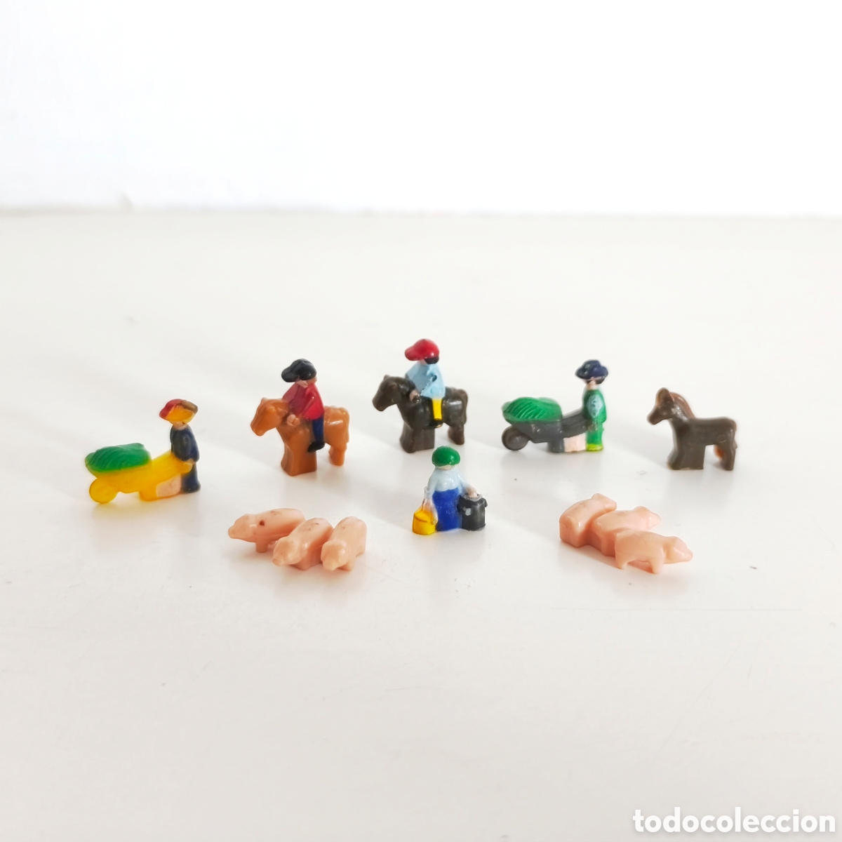 Playmobil: Playmobil, lote microjuguetes granja y caballos (ni&ntilde;a no incluida)