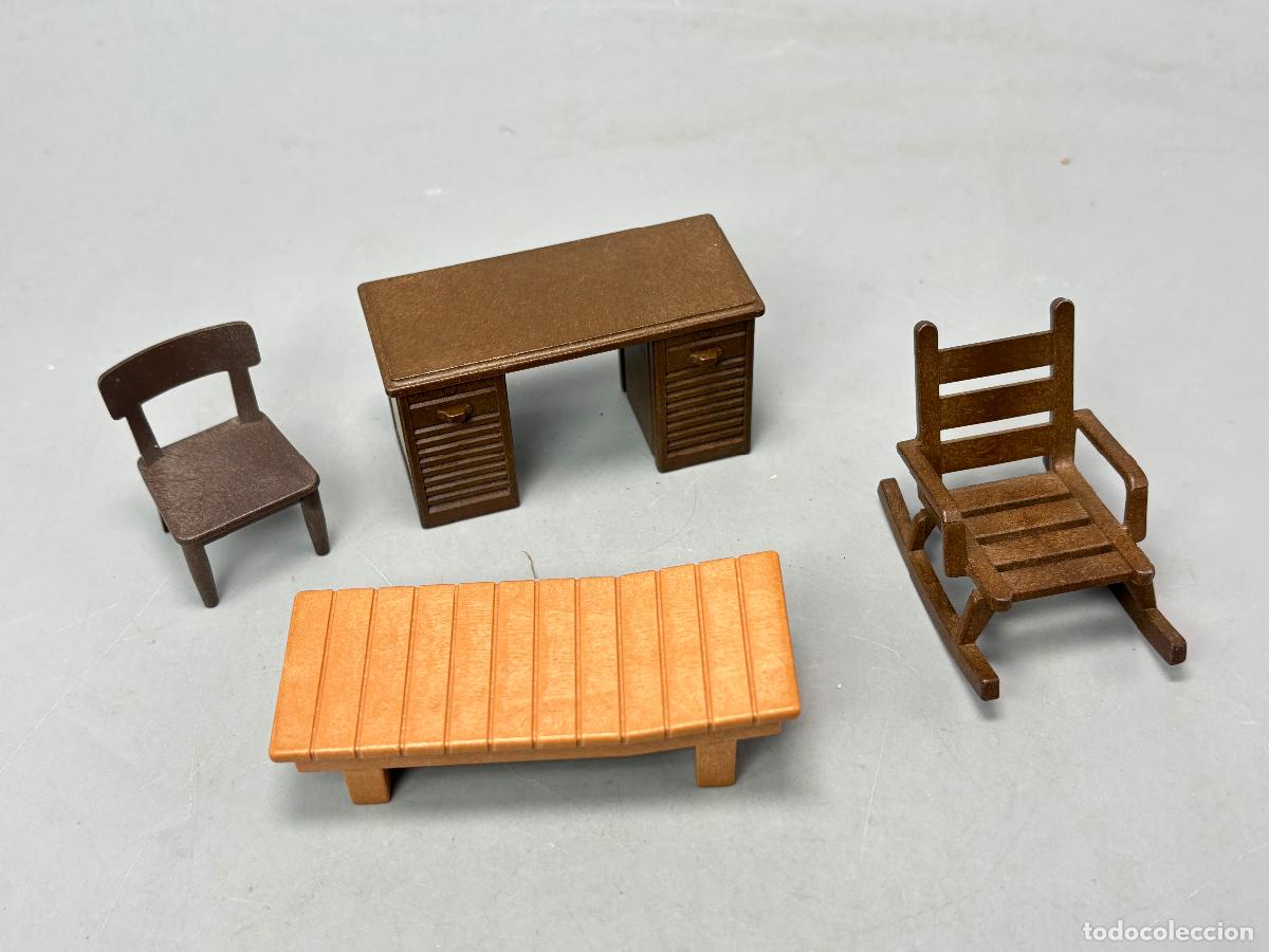 Playmobil: Playmobil lote cama silla y mesa escritorio oeste