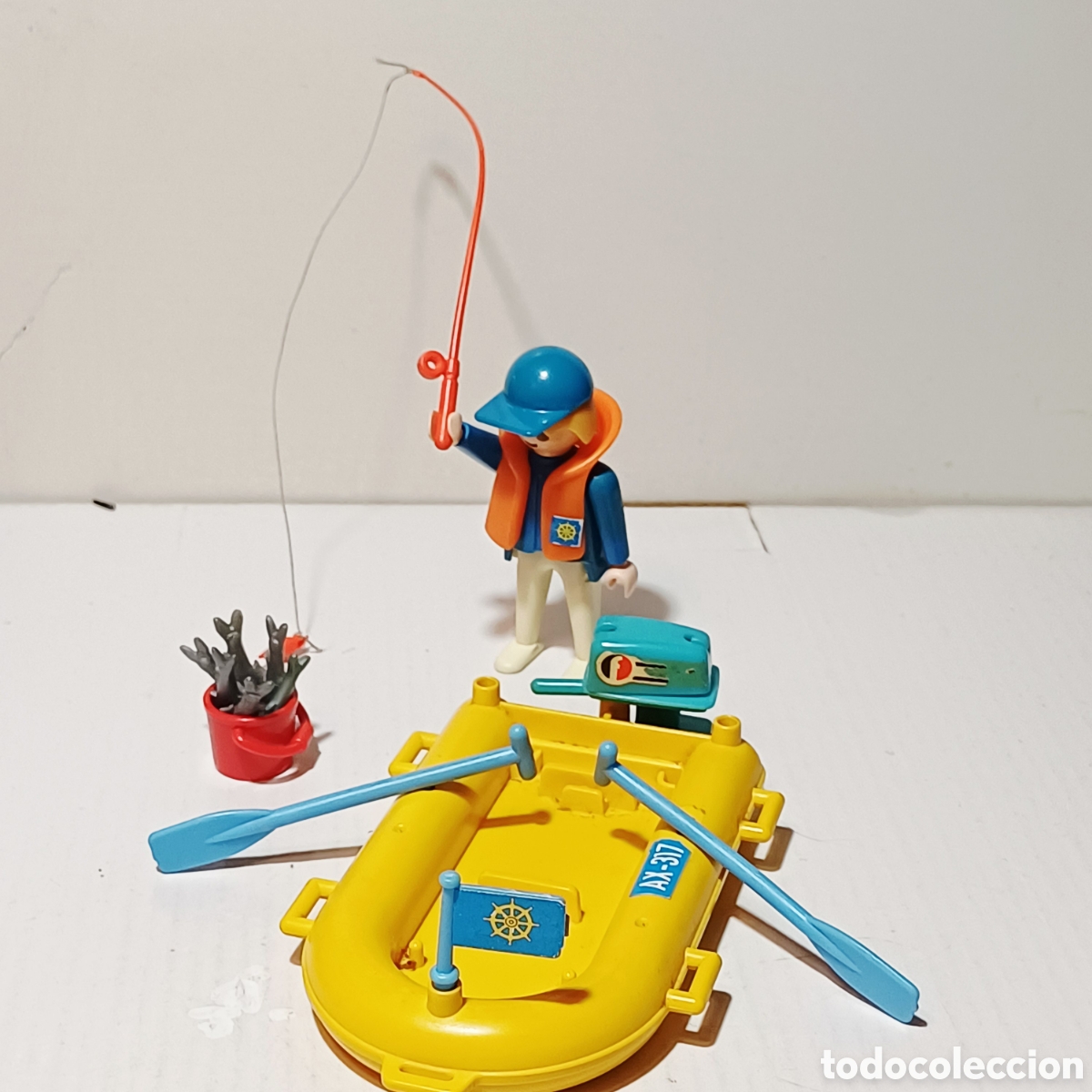 Playmobil: Pieza playmobil set pescador primera epoca bote lancha pesca ref 3574