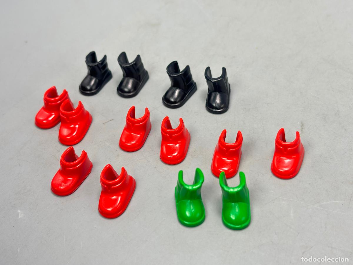 Playmobil: Playmobil lote BOTA NEGRA VERDE ROJA