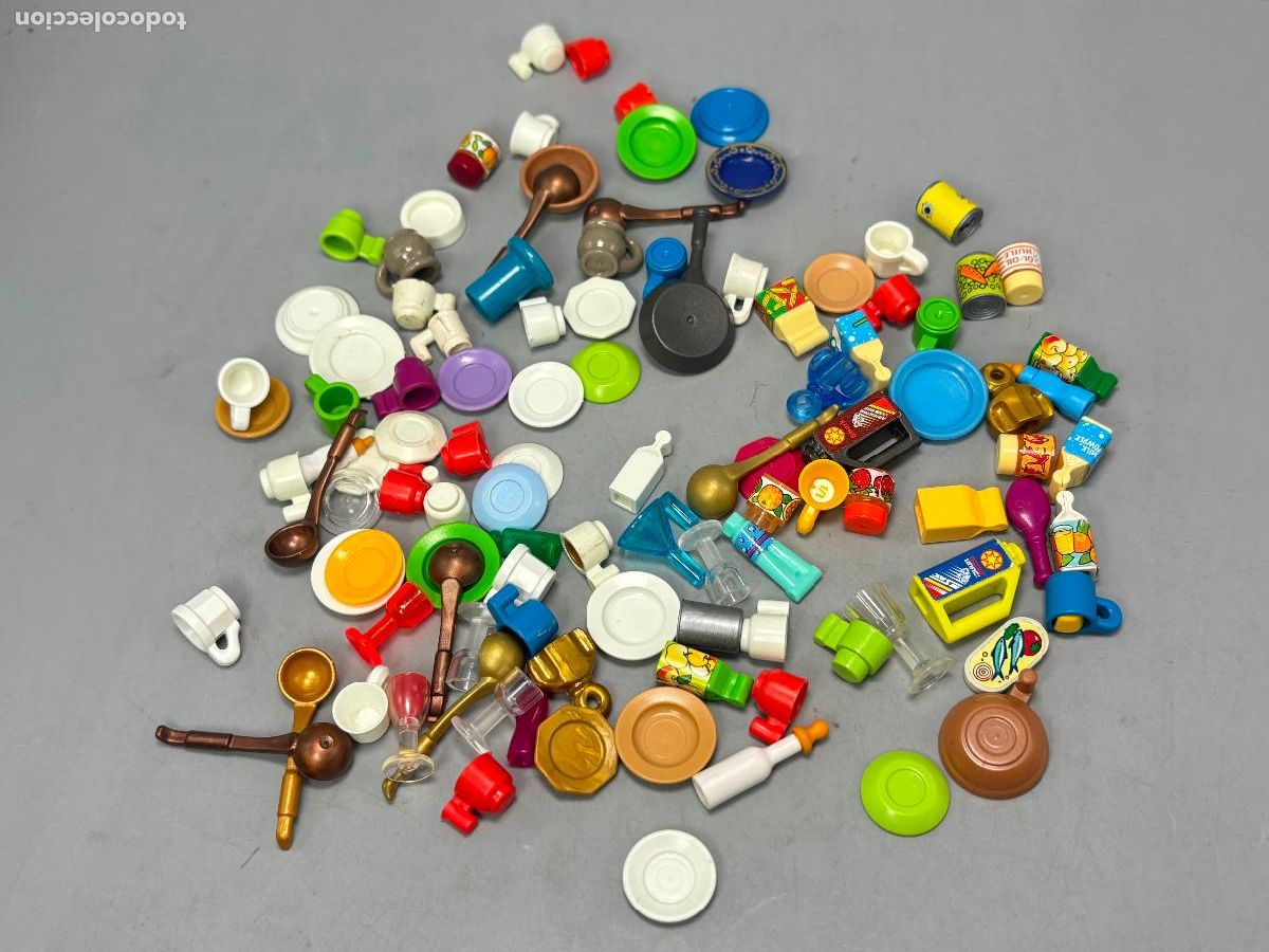 Playmobil: Playmobil lote accesorios cocina tienda botes
