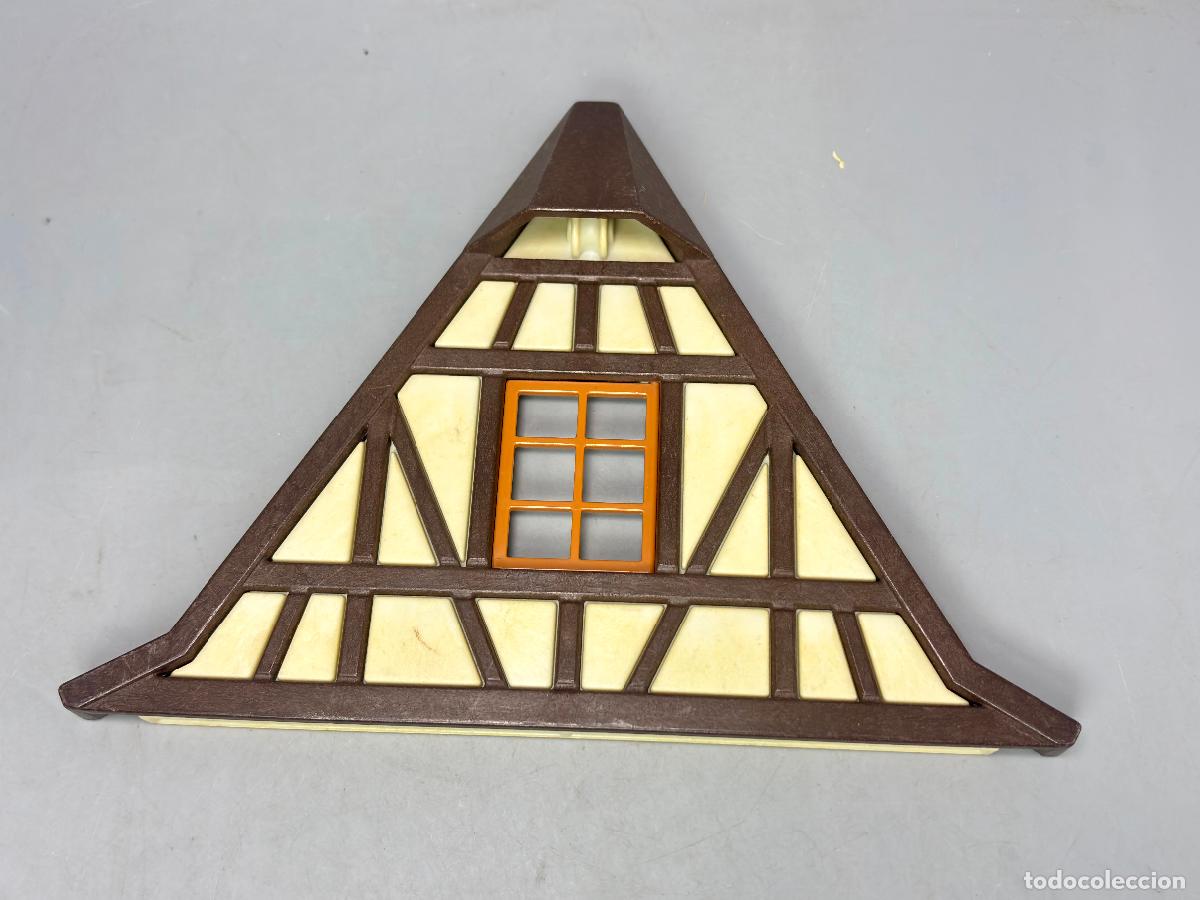 Playmobil: Playmobil pared lateral tejado ventanas casa medieval
