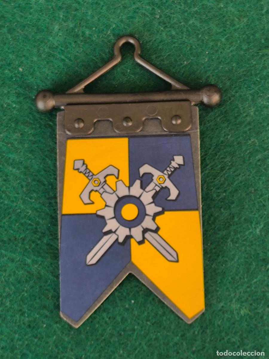 Playmobil: playmobil pend&oacute;n estandarte bandera castillo medieval torneo espadas amarillo azul oscuro vikingos