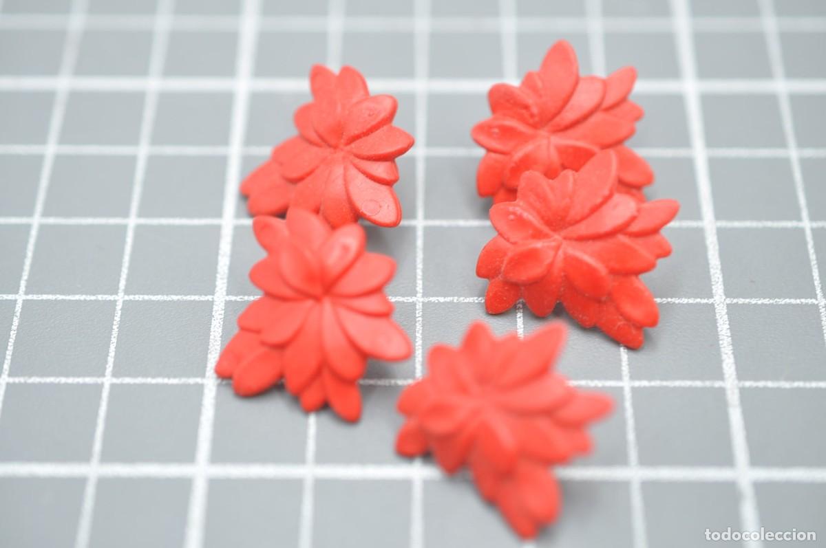 Playmobil: wsk054 pq&ntilde; Playmobil, 5 plantas rojas