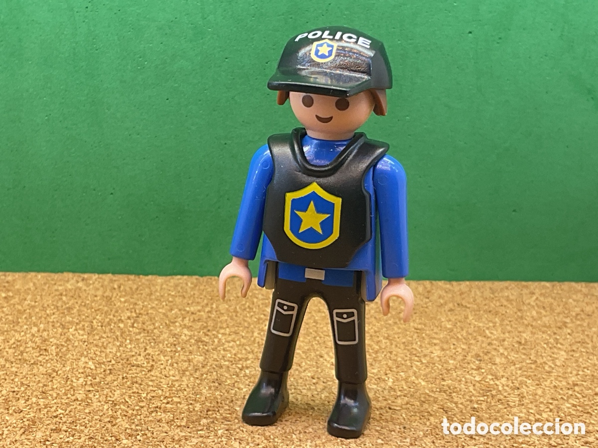 Playmobil: FIGURA PLAYMOBIL. AGENTE DE POLICIA CON GORRA.