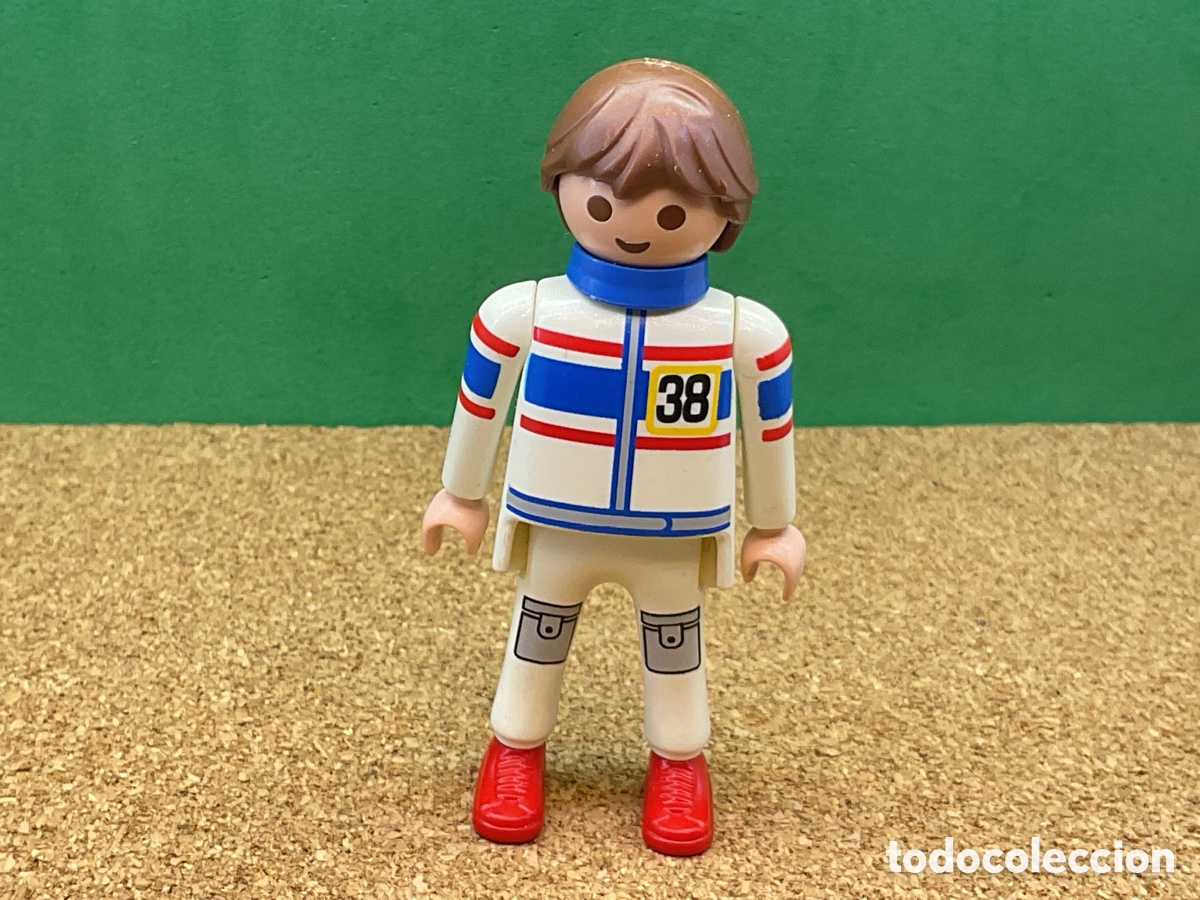 Playmobil: FIGURA PLAYMOBIL. PILOTO, CORREDOR DE COCHES, MOTORISTA, ETC