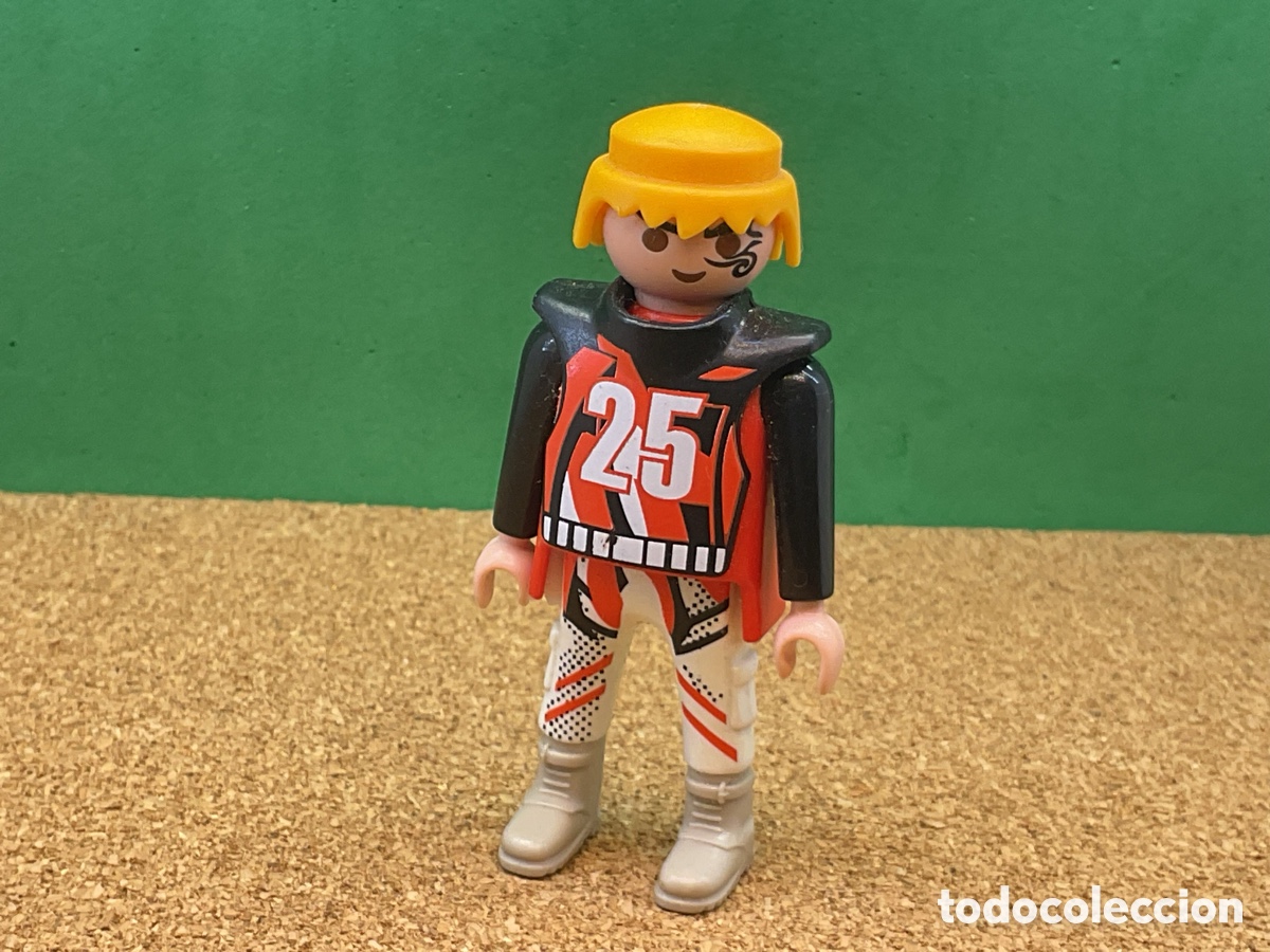 Playmobil: FIGURA PLAYMOBIL. PILOTO, CORREDOR DE COCHES, MOTORISTA, ETC