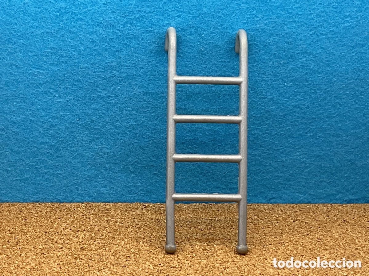 Playmobil: ACCESORIO PLAYMOBIL. ESCALERA COLOR GRIS. REF BARCO, BOMBEROS, ETC