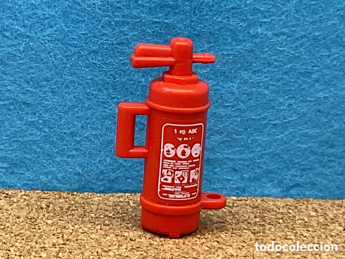 Playmobil: ACCESORIO PLAYMOBIL. EXTINTOR . REF BOMBEROS, CASA, FUEGO, ETC