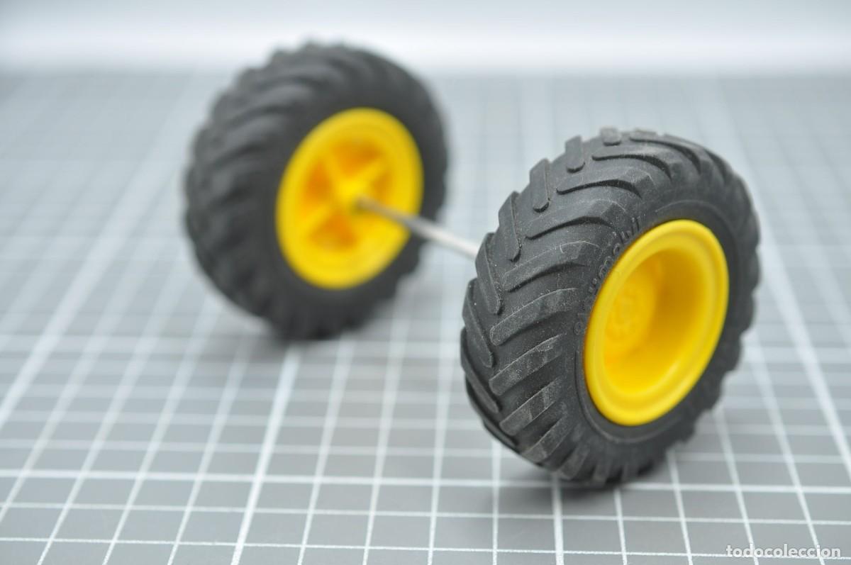 Playmobil: wsk045 Playmobil, ruedas grandes amarillas tractor 6131 70495 7645 9831