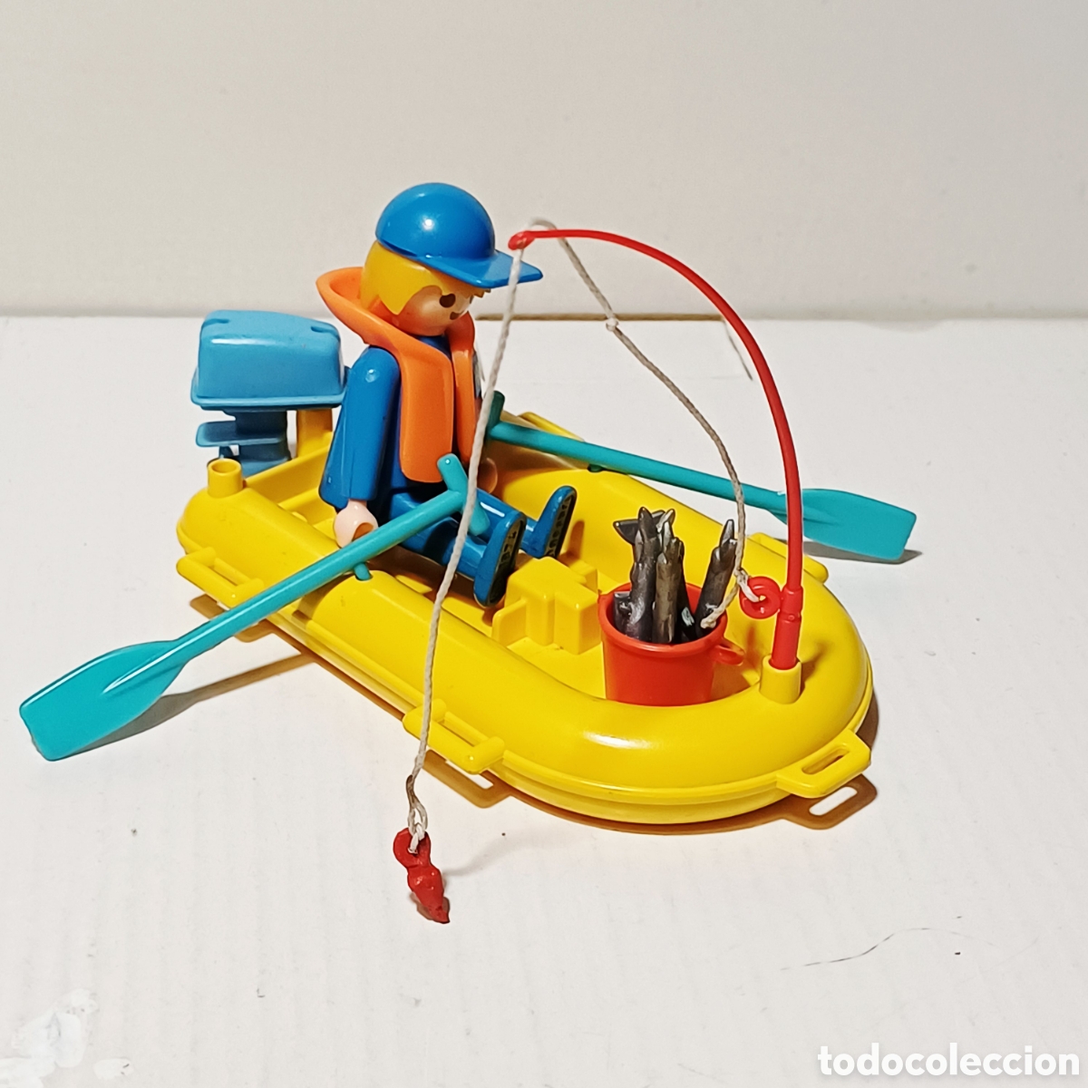 Playmobil: Pieza playmobil set pescador primera epoca bote lancha pesca ref 3574