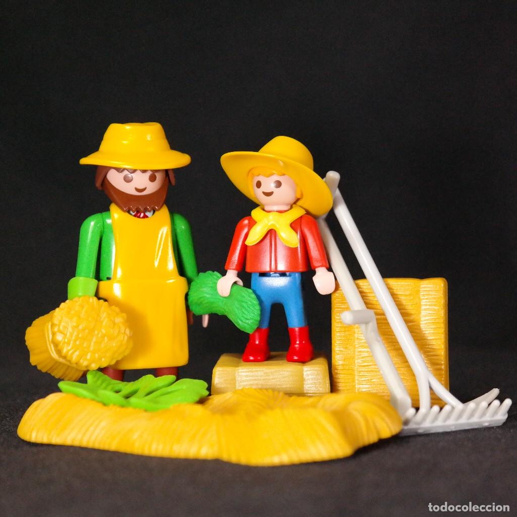Playmobil: Playmobil granjeros con fardos ☼