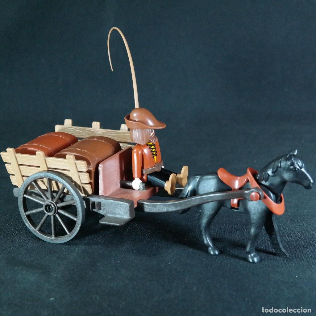 Playmobil: Playmobil carro medieval con campesino ☼