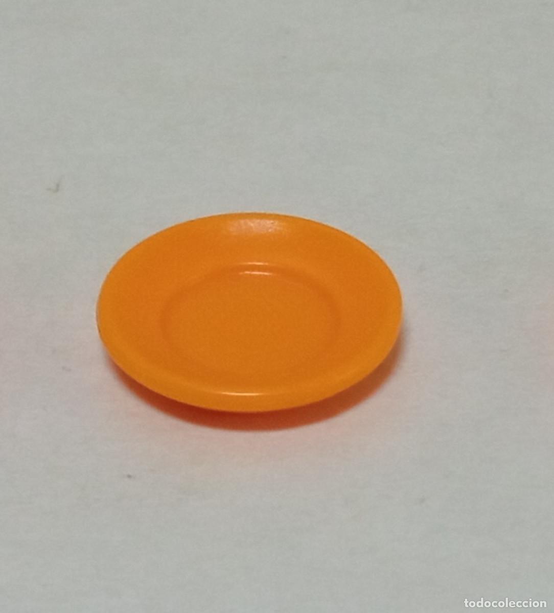 Playmobil: Playmobil - Plato Peque&ntilde;o Color Naranja