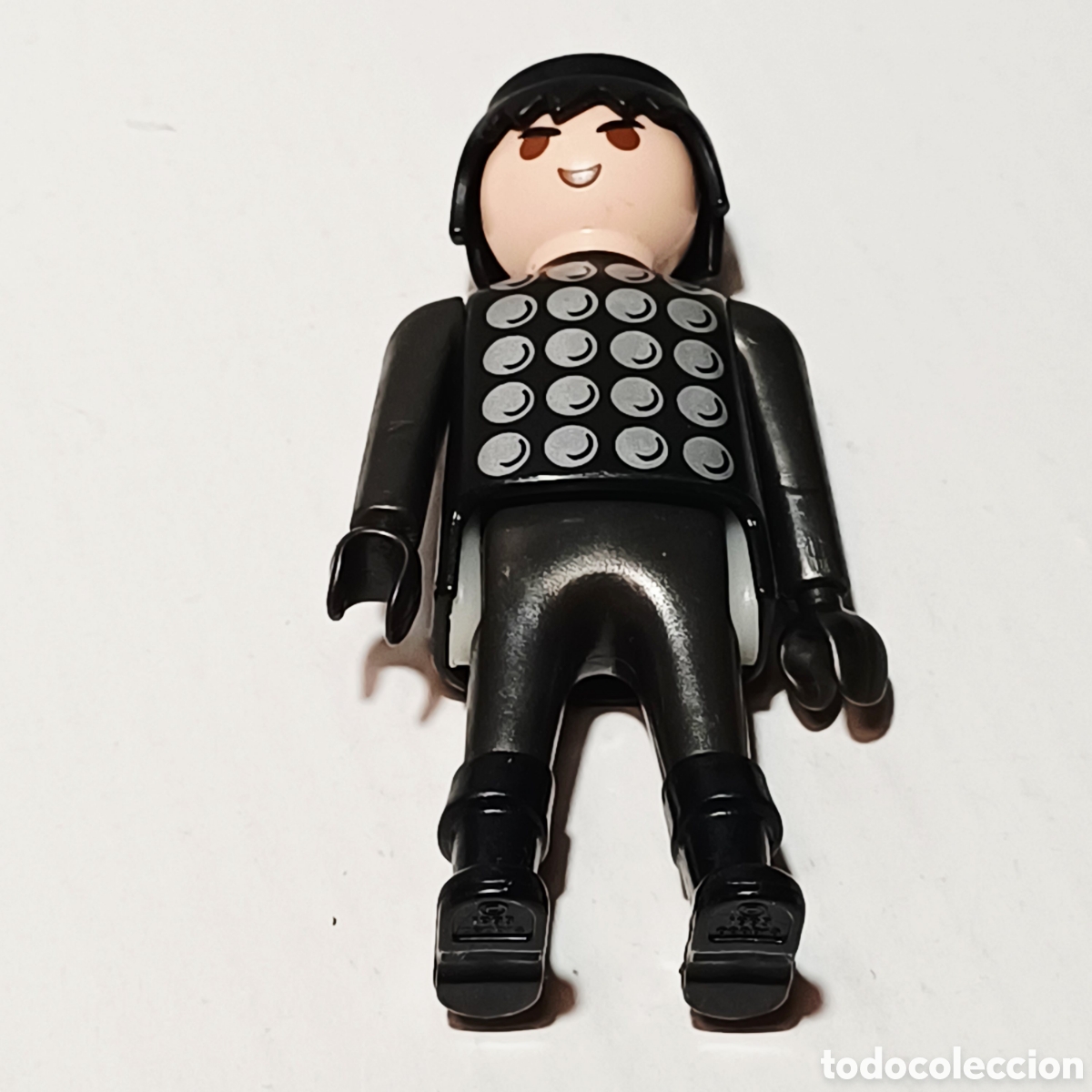 Playmobil: Figura Playmobil soldado guerrero caballero negro medieval