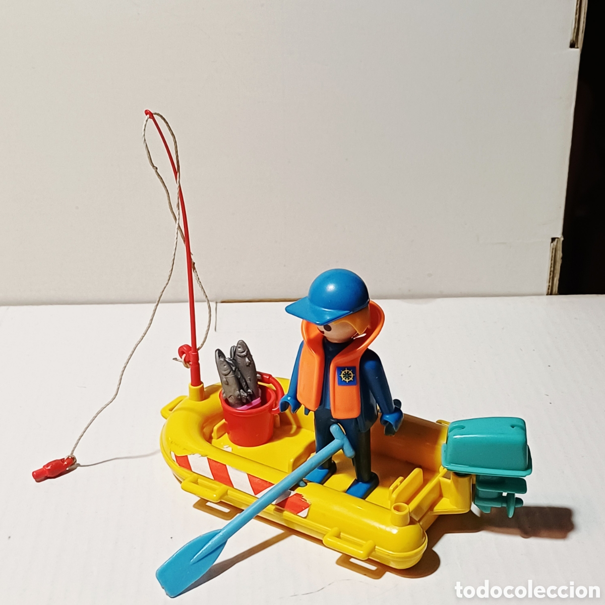 Playmobil: Pieza playmobil set pescador primera epoca bote lancha pesca ref 3574