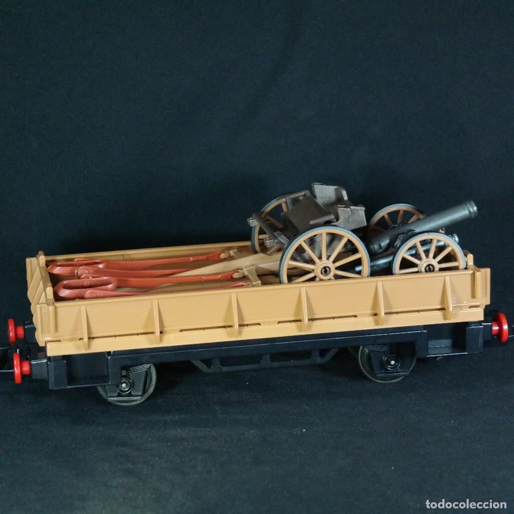 Playmobil: Playmobil vagon de cargo oeste con carro y ca&ntilde;on nosrdistas confederados ☼