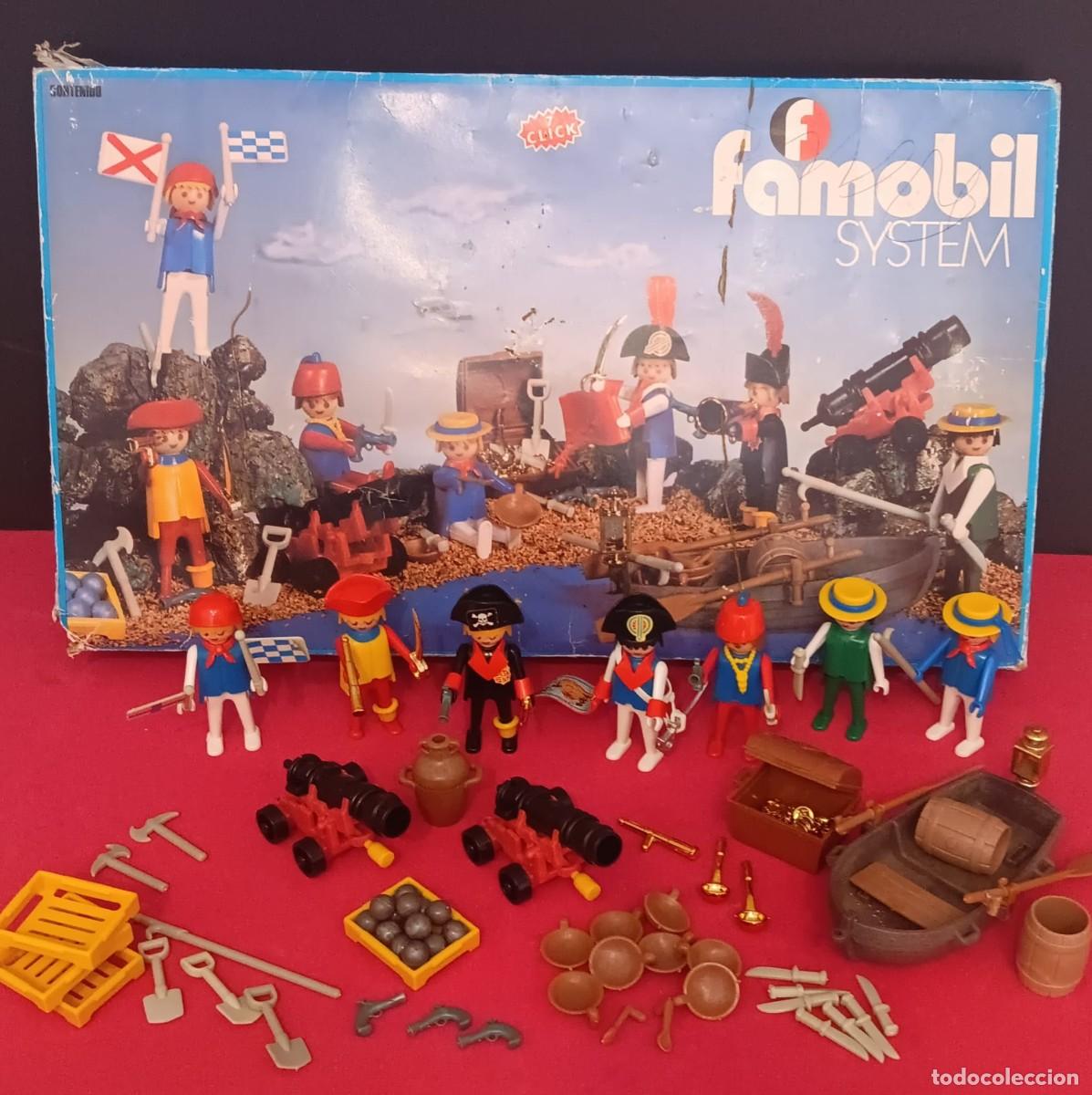Playmobil: PLAYMOBIL PIRATAS REF 3410 FAMOBIL SYSTEM EN SU CAJA ORIGINAL A&Ntilde;OS 70