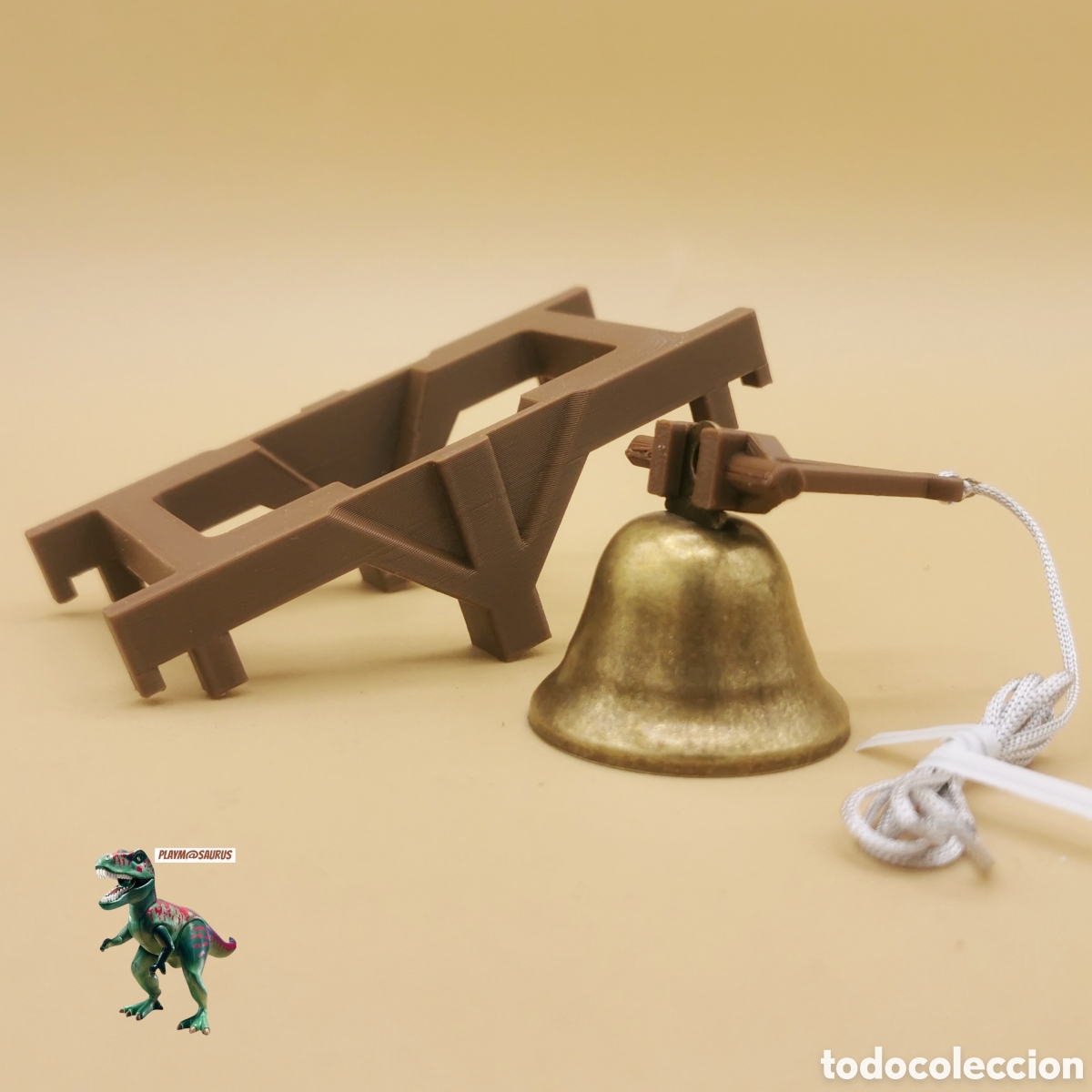 Playmobil: Playmobil impresion 3D campanario soportes + campana metalica torre castillo carcel 3445 3450 3446
