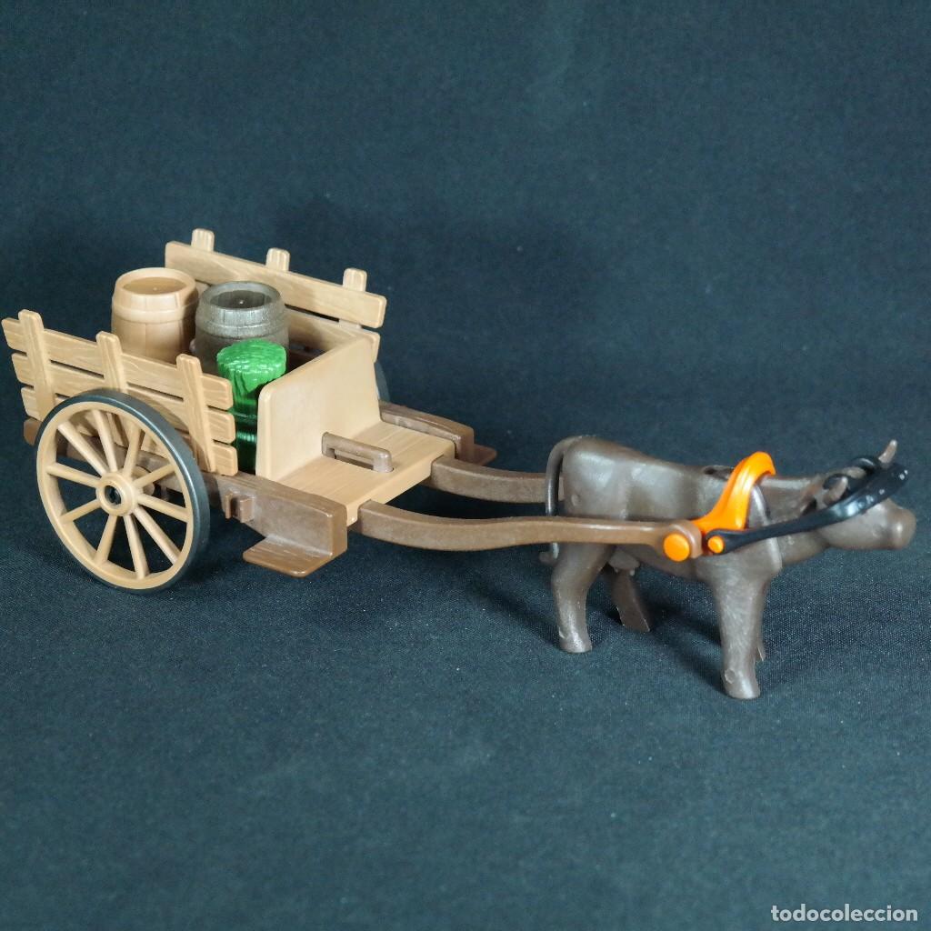 Playmobil: Playmobil carro medieval con vaca ☼