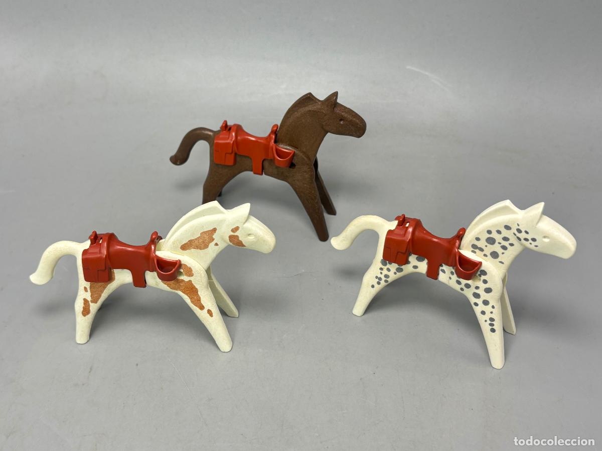 Playmobil: Playmobil lote caballos con silla de montar caballer&iacute;a