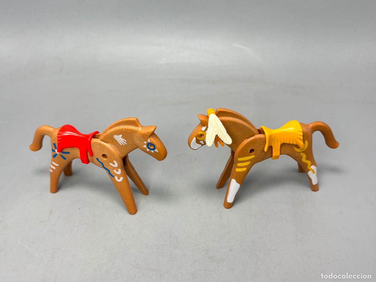 Playmobil: Playmobil lote caballo indio con silla de montar