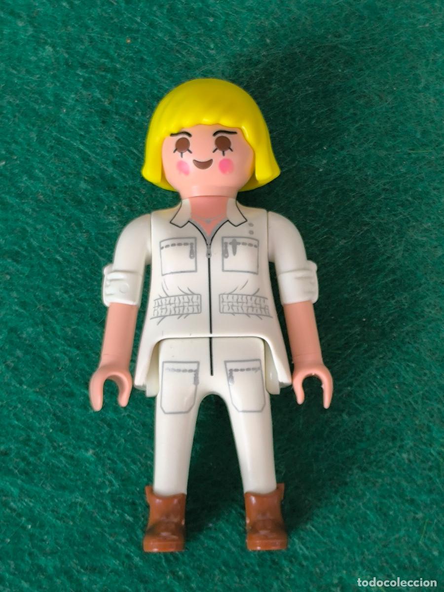 Playmobil: playmobil figura mejer chica traje blanco bolsos botas marr&oacute;n city medieval piratas oeste