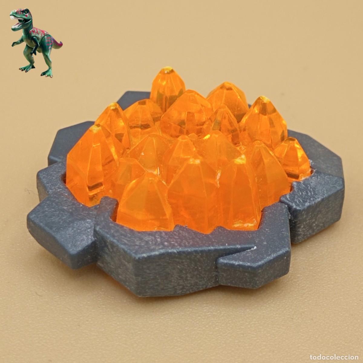 Playmobil: Playmobil cristales naranja formacion rocosa gemas piedras preciosas rocas tesoro 4164 4842 5134