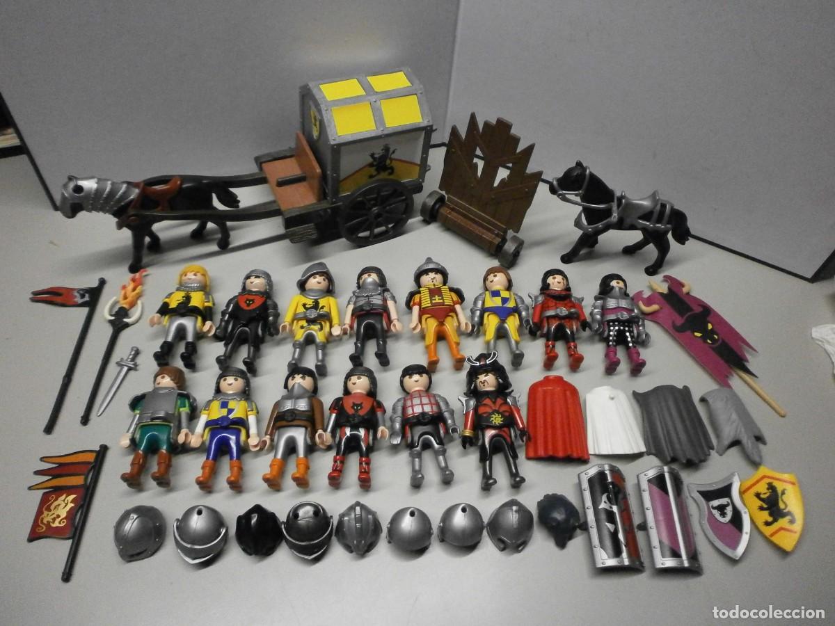 Playmobil: lote de playmobil medieval caballeros medievales
