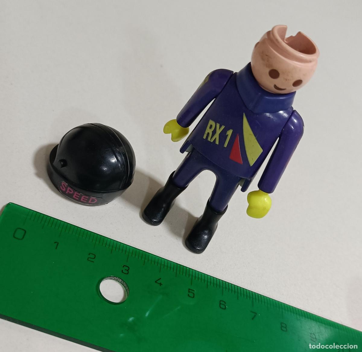 Playmobil: playmobil casco motorista o formula 1 mu&ntilde;eco