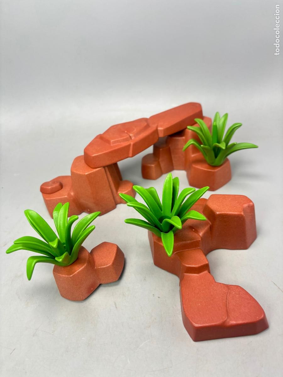 Playmobil: Playmobil 3870 lote roca poblado indio
