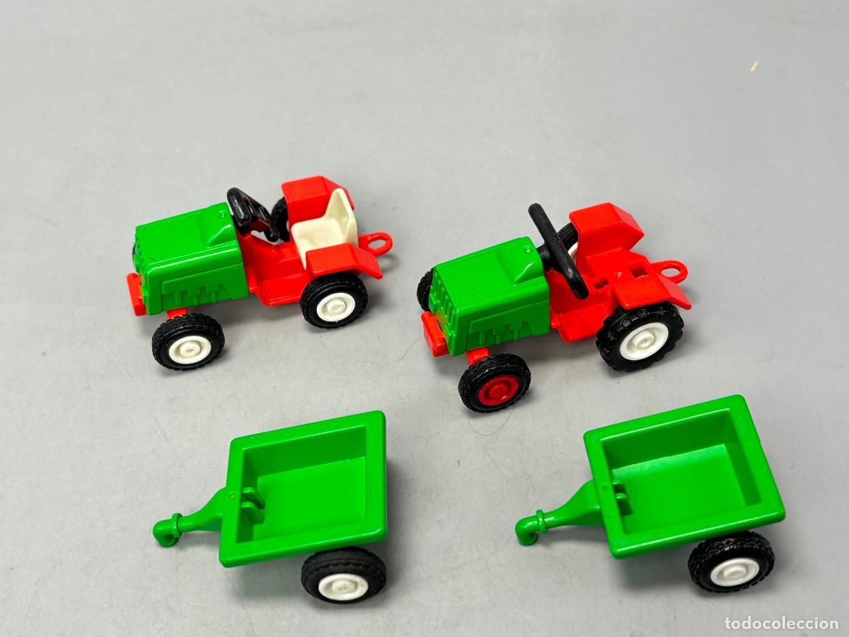 Playmobil: Playmobil lote tractor y remolque ni&ntilde;o
